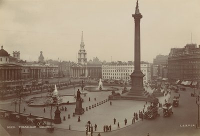 Postcard with an Image of Trafalgar Square by English Photographer